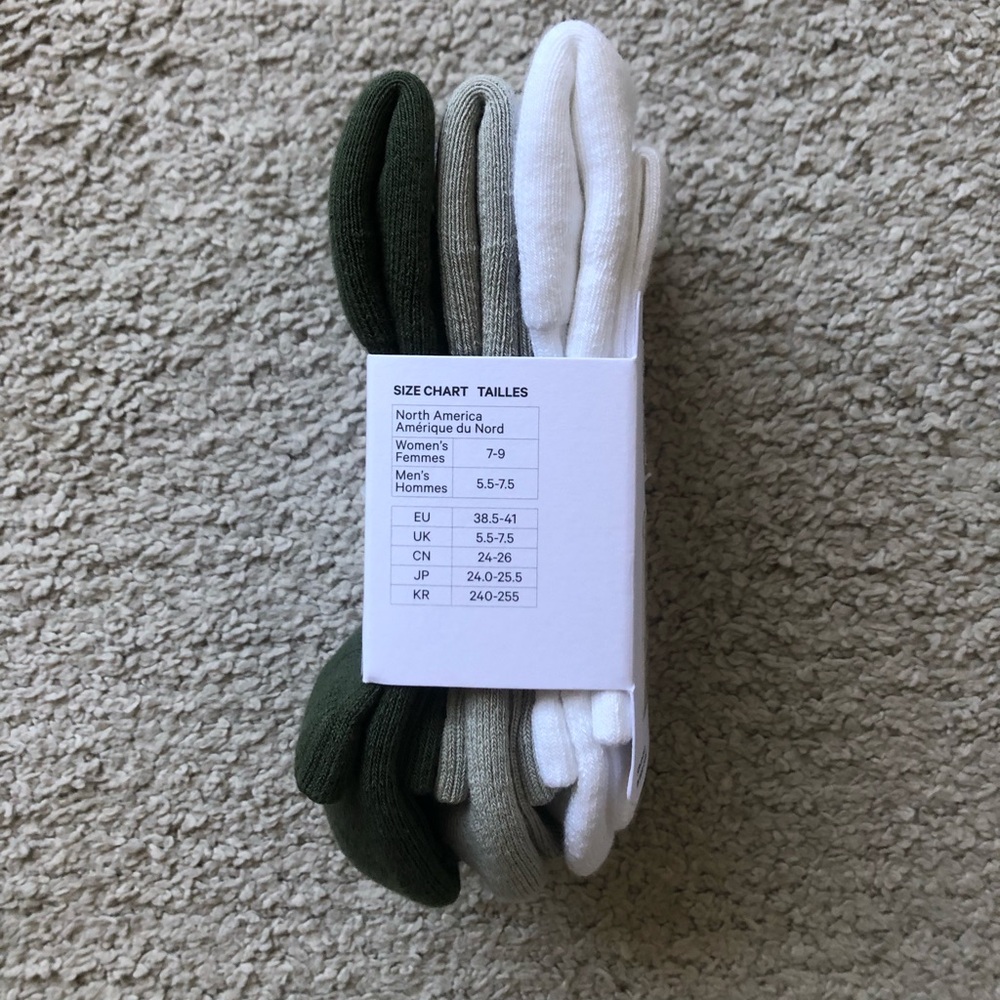 lululemon- Daily Essential Socks.3 Pack. NWT. - Picture 2 of 4